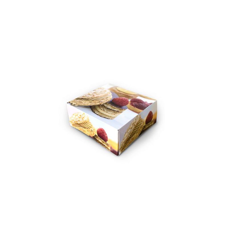 Boites pâtissières carton, boîte à gâteaux et tartes PAQUET DE 50
